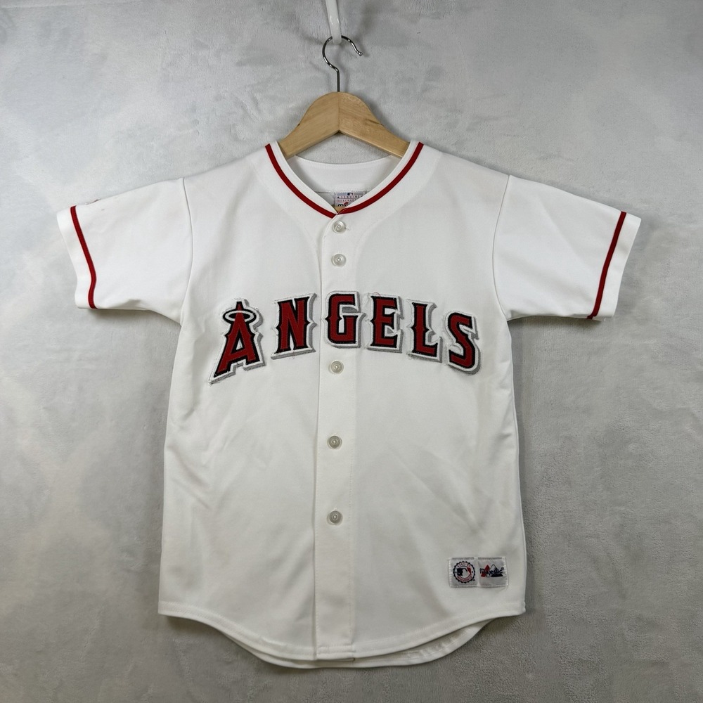 Vintage Anaheim Angels Majestic Jersey Boy Size Medium